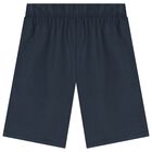 ملابس نوم بشعار باللونين الأبيض و الكحلي للأولاد, 1, hi-res