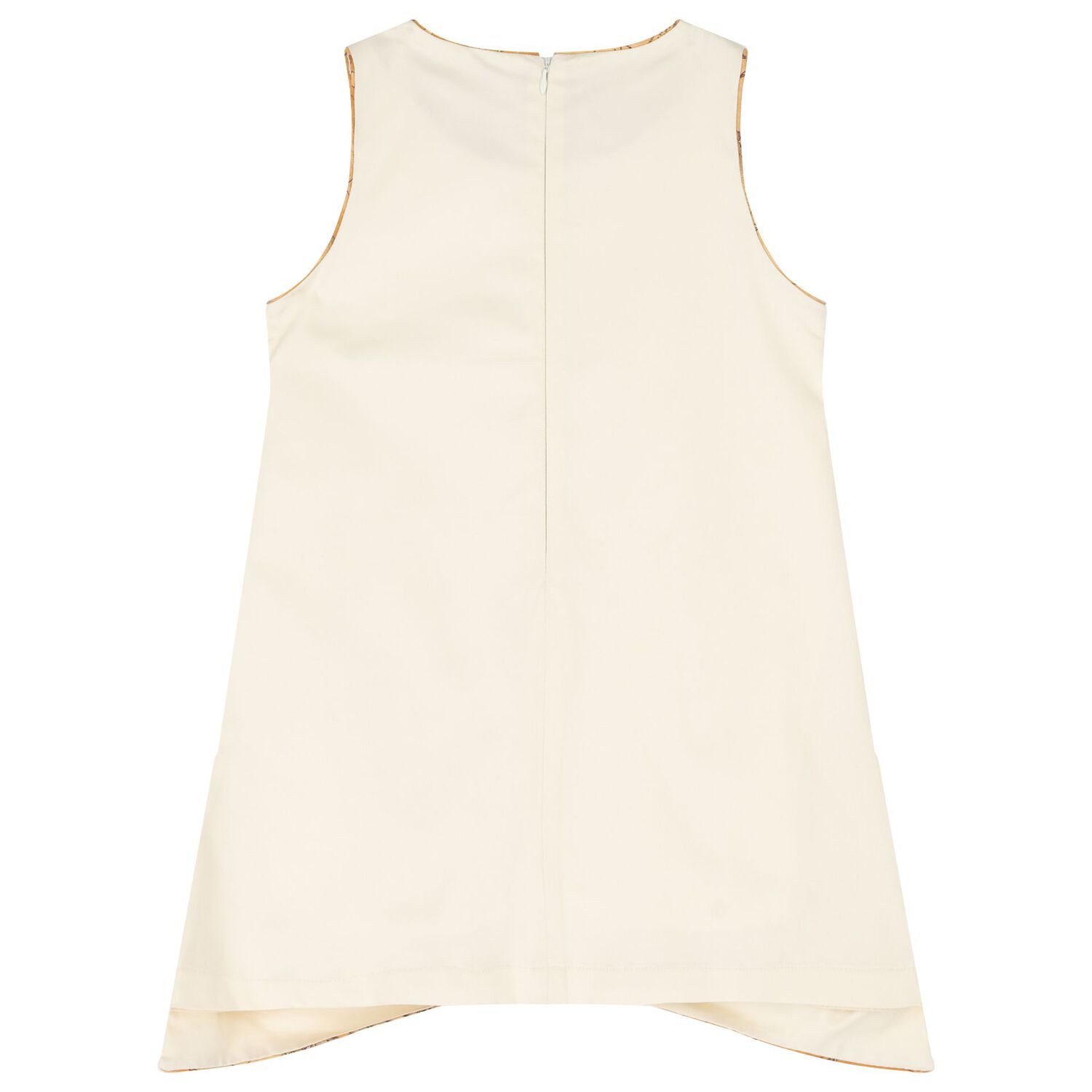 فستان عاجي مع فيونكة للبنات, 1, hi-res