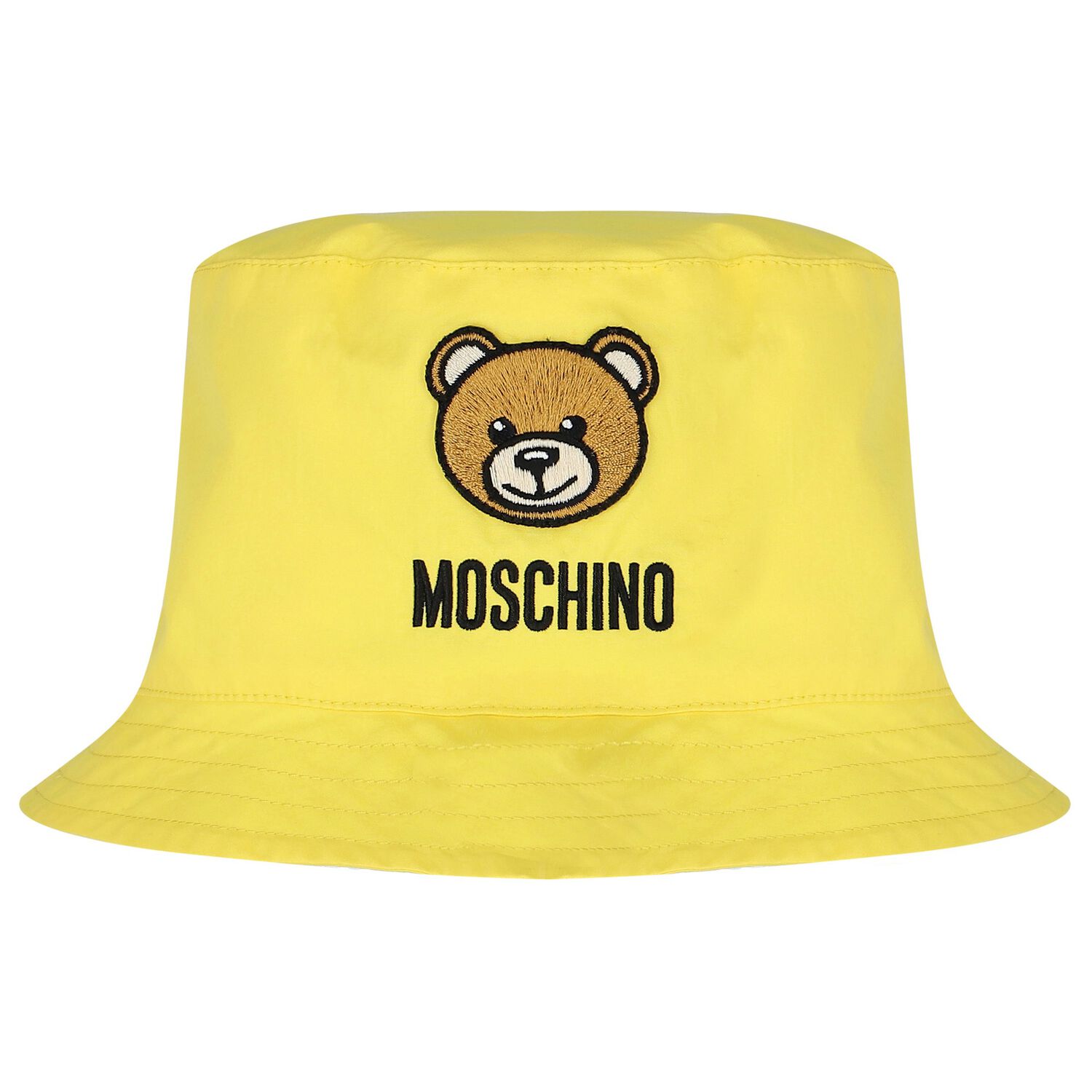 Yellow Teddy Bear Logo Hat, 3, hi-res