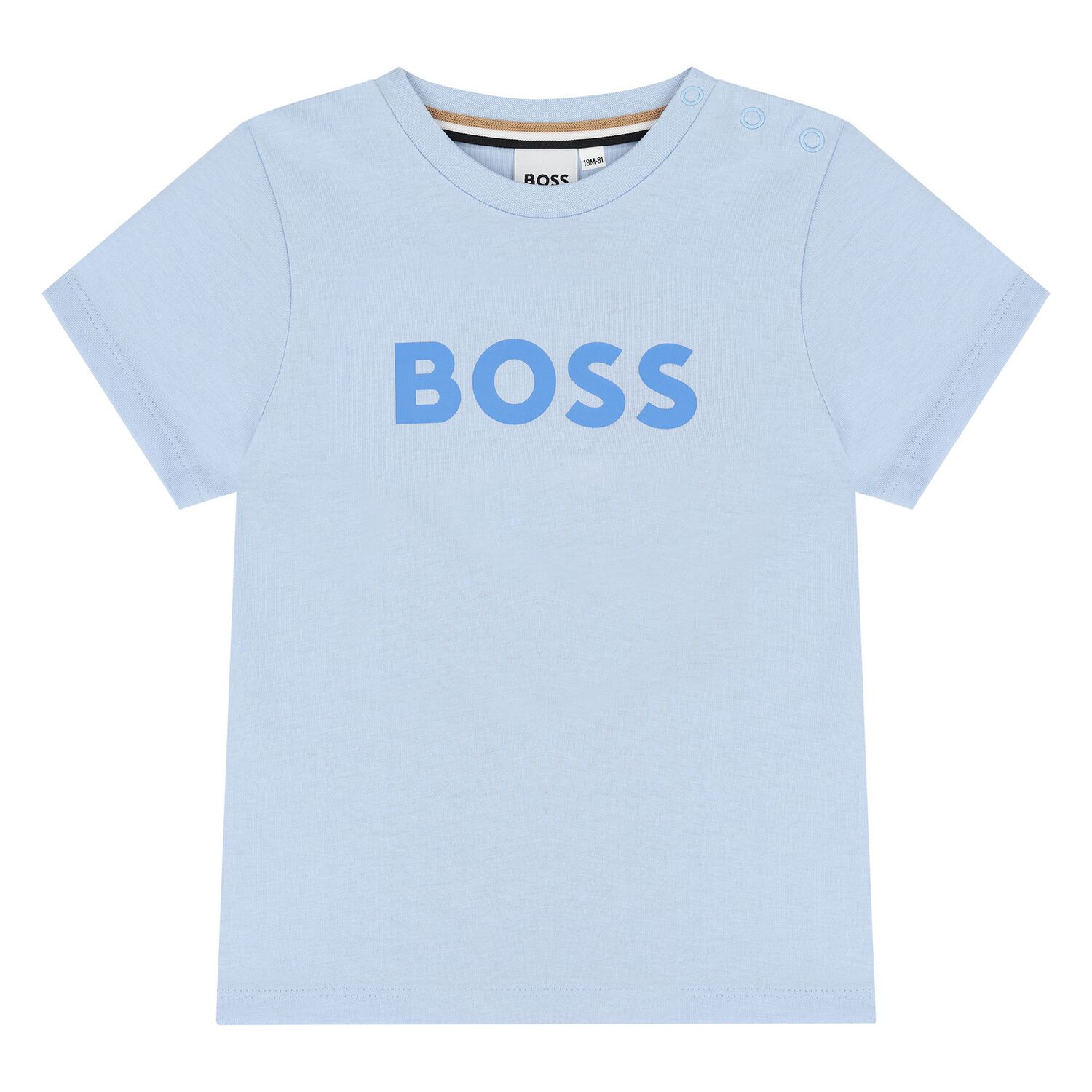 Younger Boys Blue Logo T-Shirt, 3, hi-res