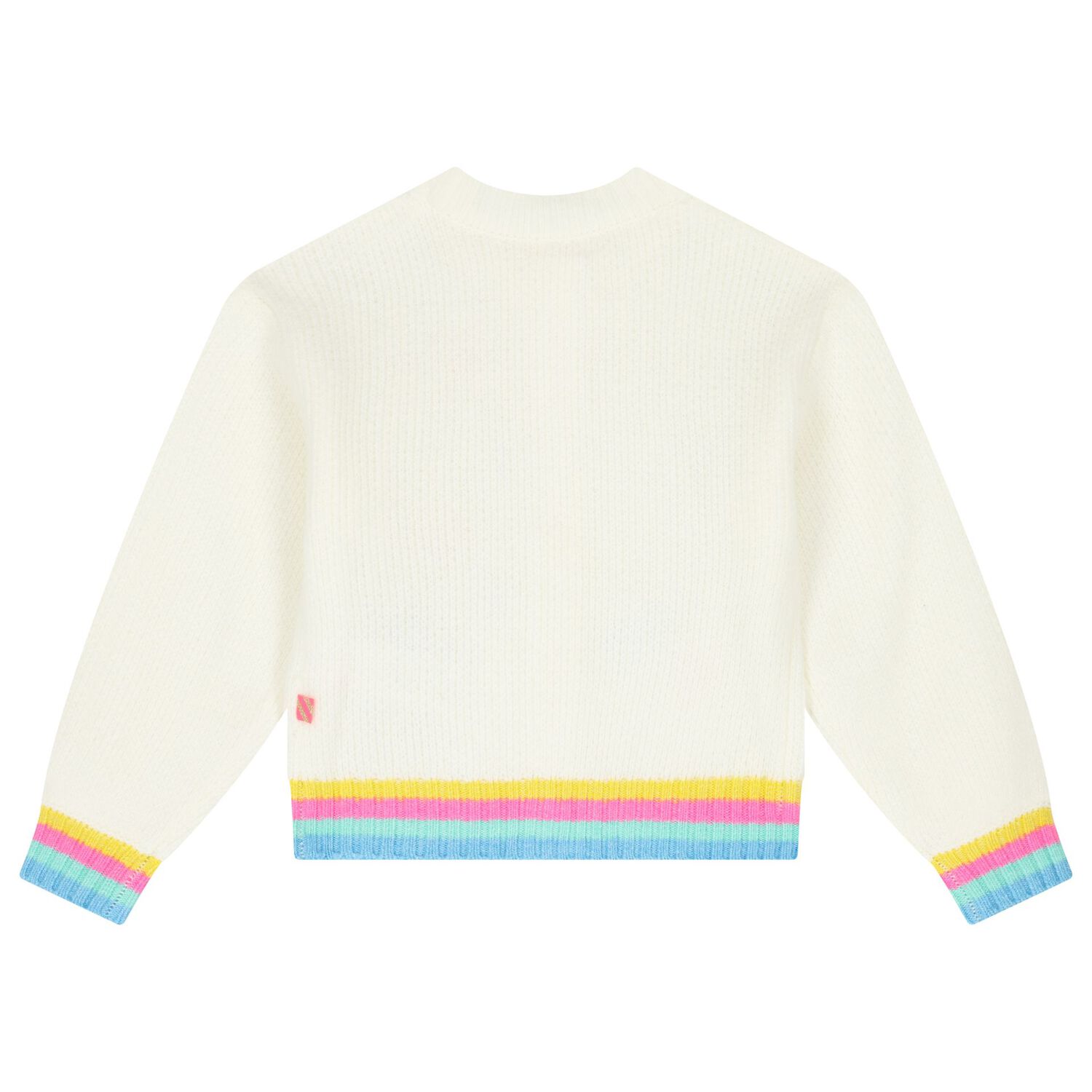 Girls Ivory Embroidered Sequin Knitted Cardigan, 1, hi-res