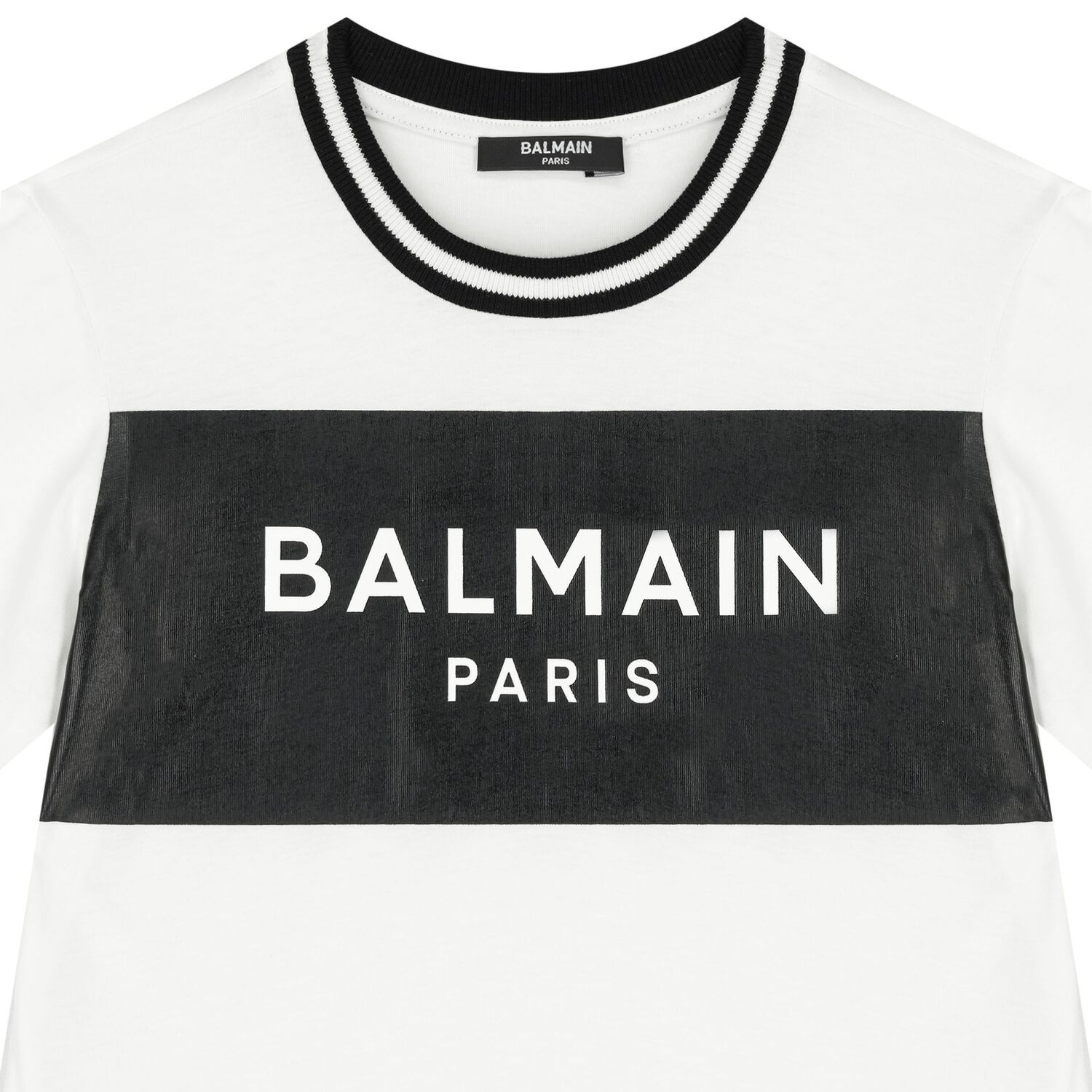 تيشيرت بالشعار باللون الأبيض والأسود, 1, hi-res