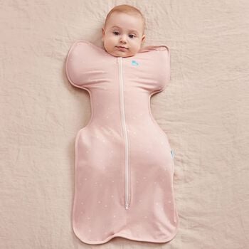 Baby Girl Pink Logo Star Swaddle Up