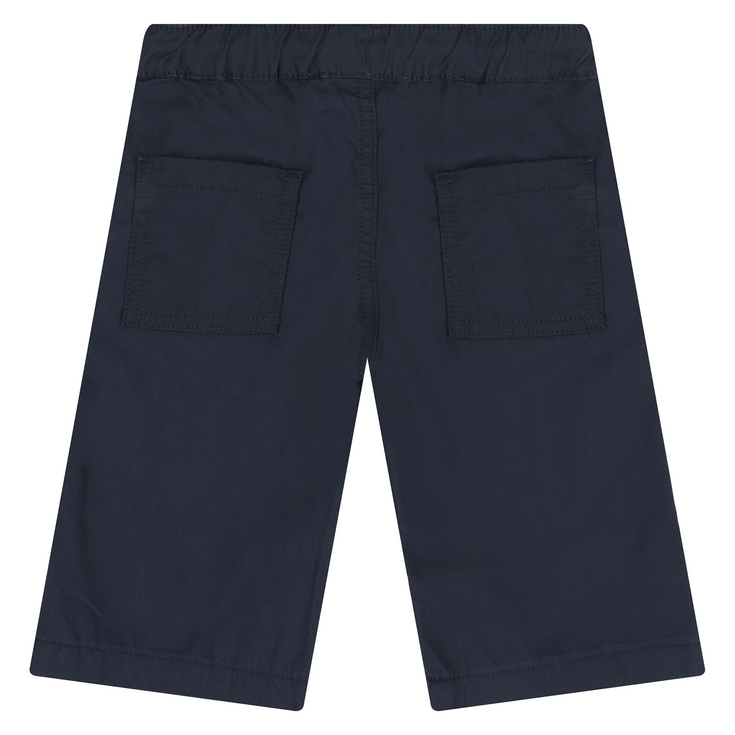 Youngers Boys White & Navy Blue Logo Shorts Set, 1, hi-res