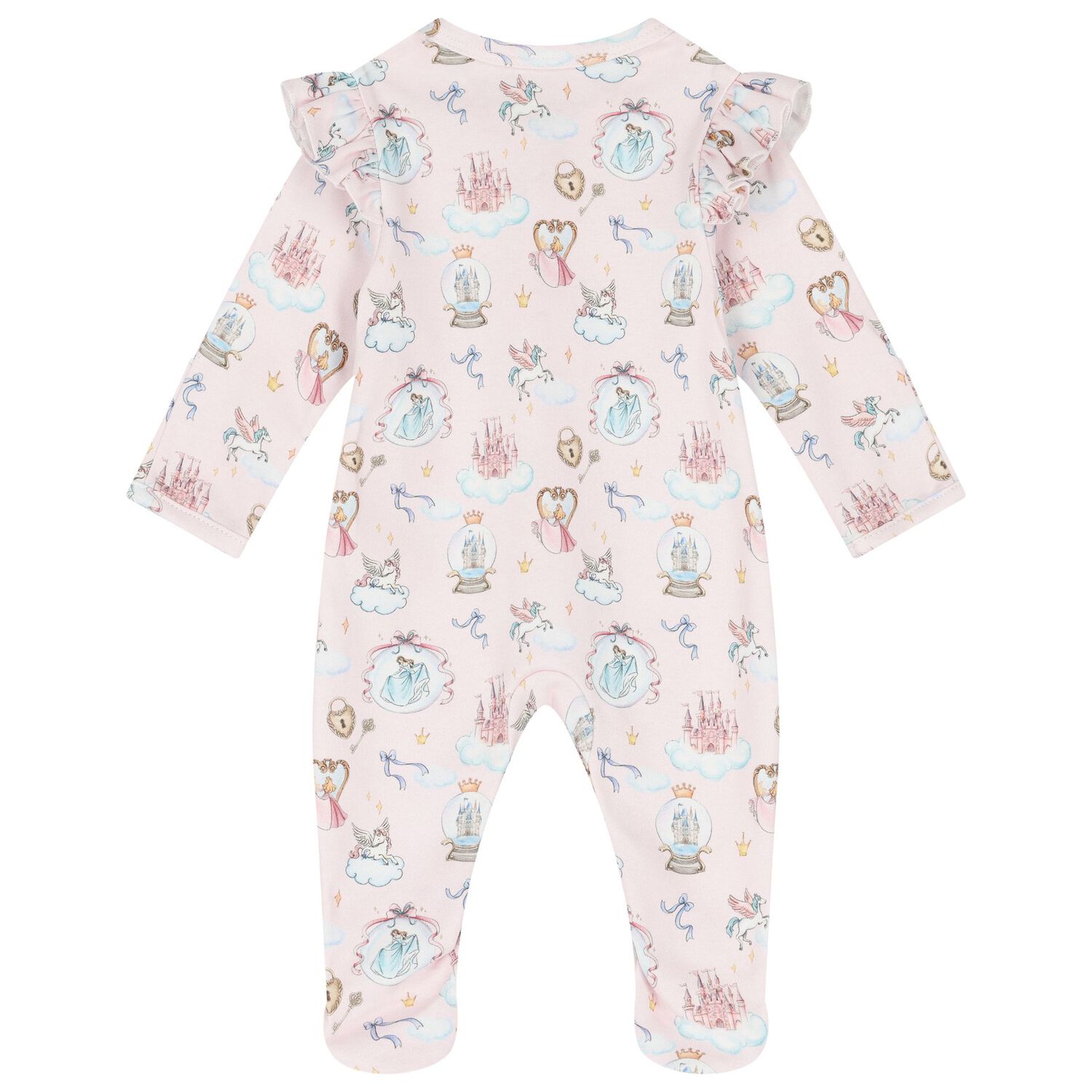 Baby Girls Pink Princess Babygrow, 1, hi-res image number null