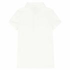 Girls White Logo Polo Shirt, 1, hi-res