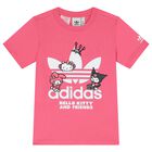 Girls Pink Trefoil Logo T-Shirt, 1, hi-res
