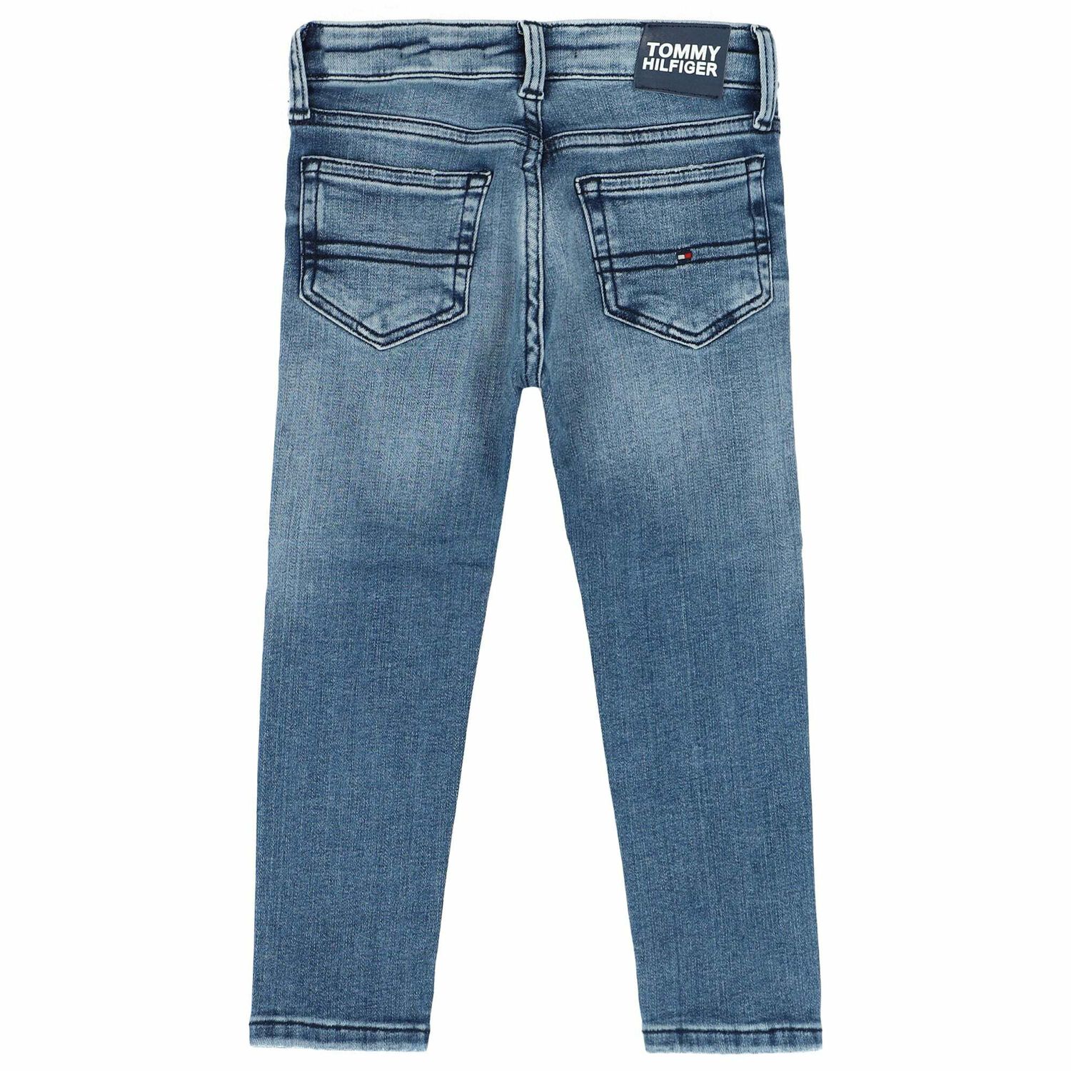Boys Blue Logo Jeans, 1, hi-res