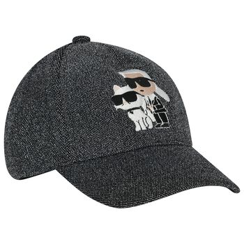 قبعة صغيرة من تصميم كارل اند شوبيت باللون الاسود للبنات 