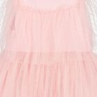 Girls Pink Tulle & Chiffon Dress, 2, hi-res