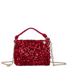 Girls Red Sequins Handbag, 1, hi-res