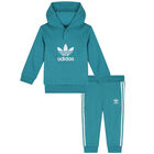 Turquoise & White Logo Tracksuit, 1, hi-res