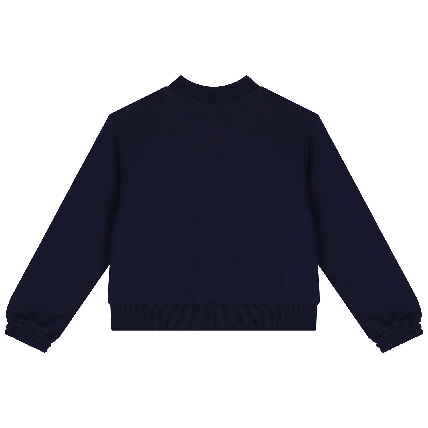 Girls Navy Blue Sequins Sweatshirt, 1, hi-res