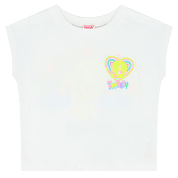 Girls White Tweety Bird T-Shirt