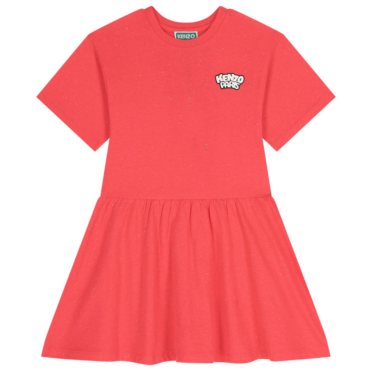 Girls Red Panda Ice Cream Logo Dress, 1, hi-res