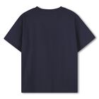 Navy Blue Boke Flower T-Shirt, 2, hi-res