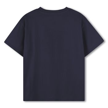 Navy Blue Boke Flower T-Shirt