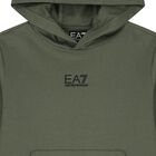 Boys Green Logo Hooded Top, 5, hi-res