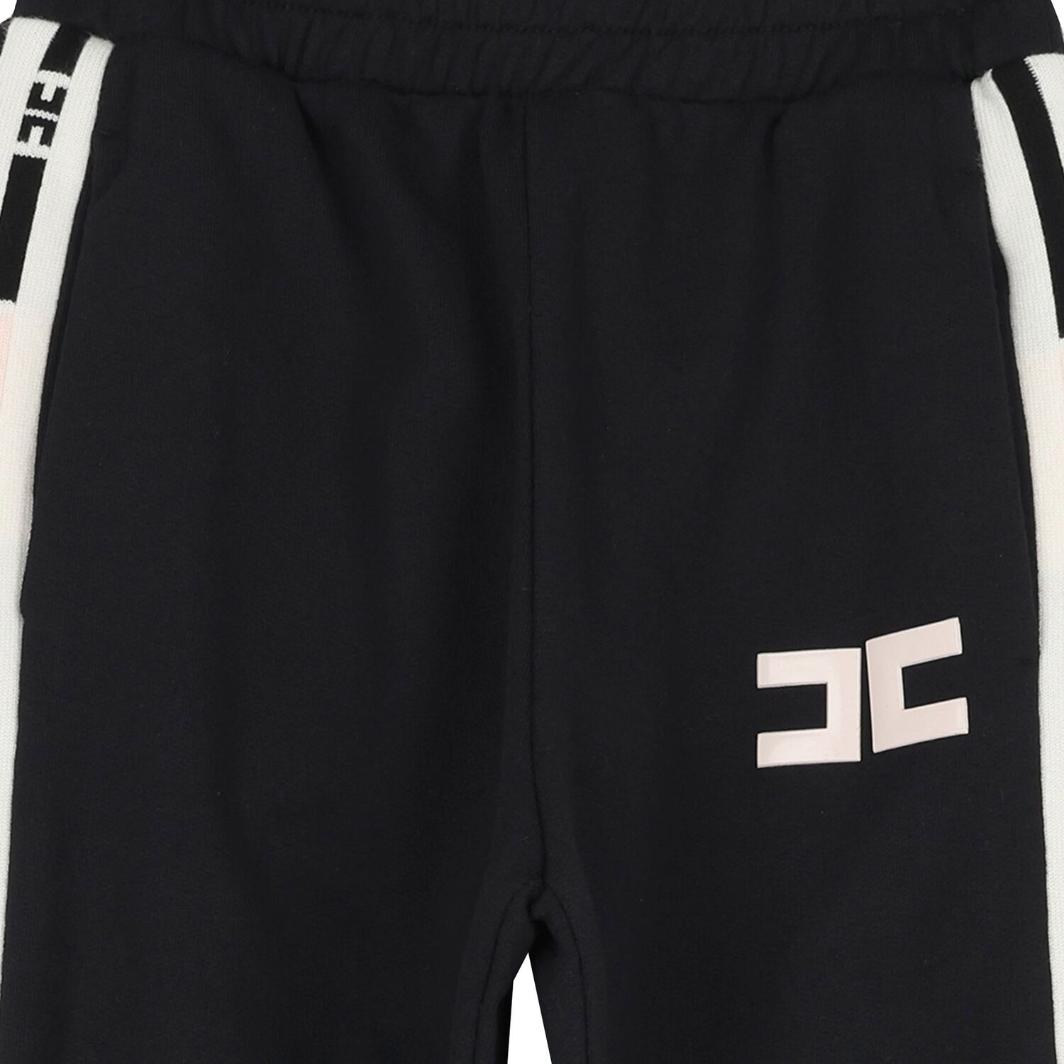 بنطلون رياضى للبنات بالشعار باللون الاسود , 1, hi-res