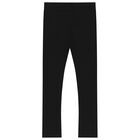 Girls Black Logo Leggings, 1, hi-res