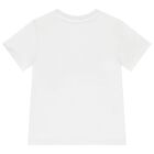 Boys White Logo T-Shirt, 1, hi-res