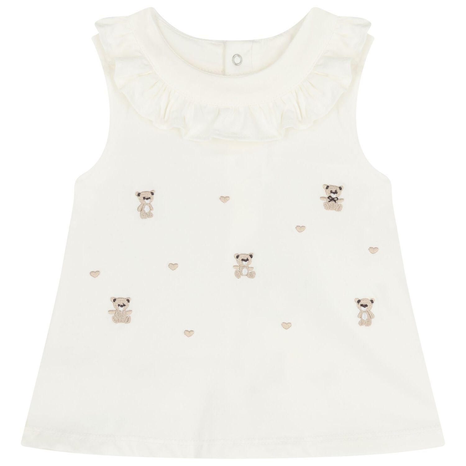 Baby Girls Ivory & Beige Shorts Set ( 2-Pack ), 1, hi-res