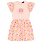 Girls Pink Logo Bag Dress, 1, hi-res