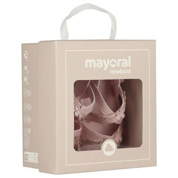 صندل وردي مزين بالزهور للفتيات الصغيرات