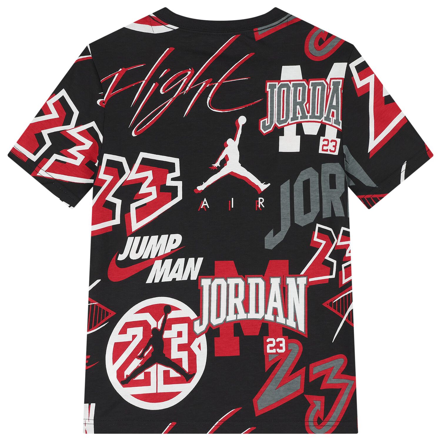 Boys Black Jordan Logo T-Shirt, 1, hi-res