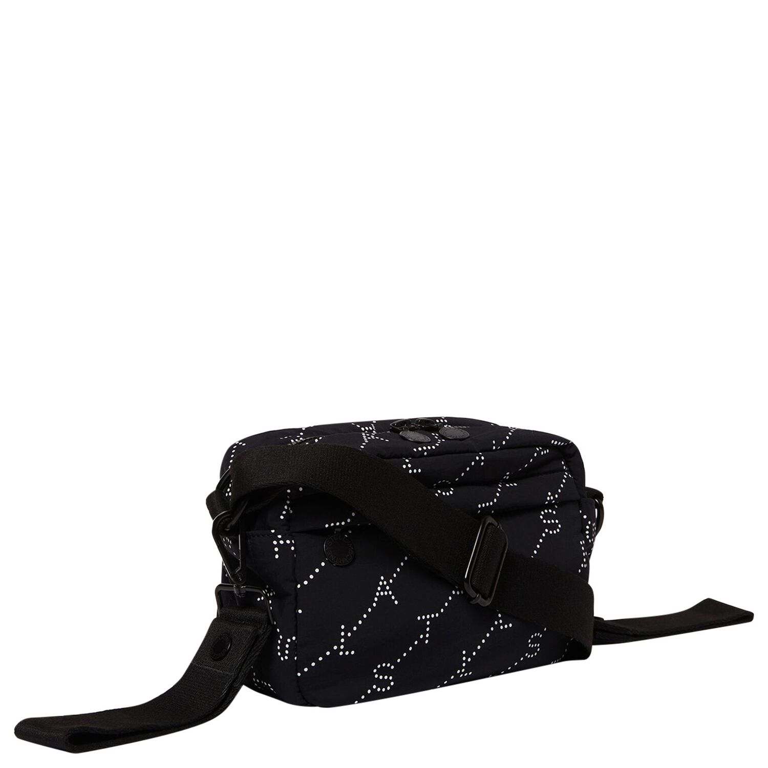 Black Logo Shoulder Bag, 1, hi-res