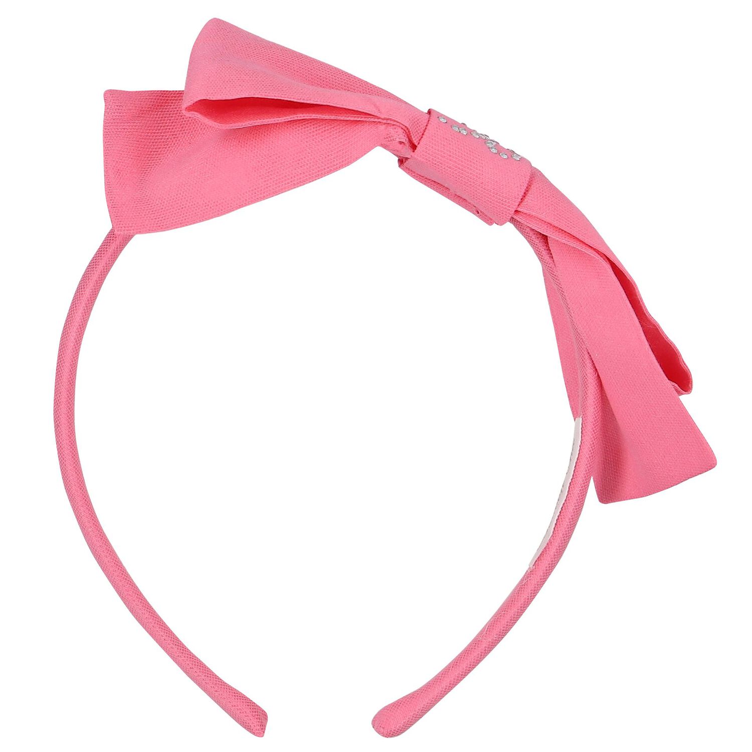 Girls Pink Logo Bow Headband, 1, hi-res image number null