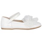 Girls White Patent Shoes, 1, hi-res