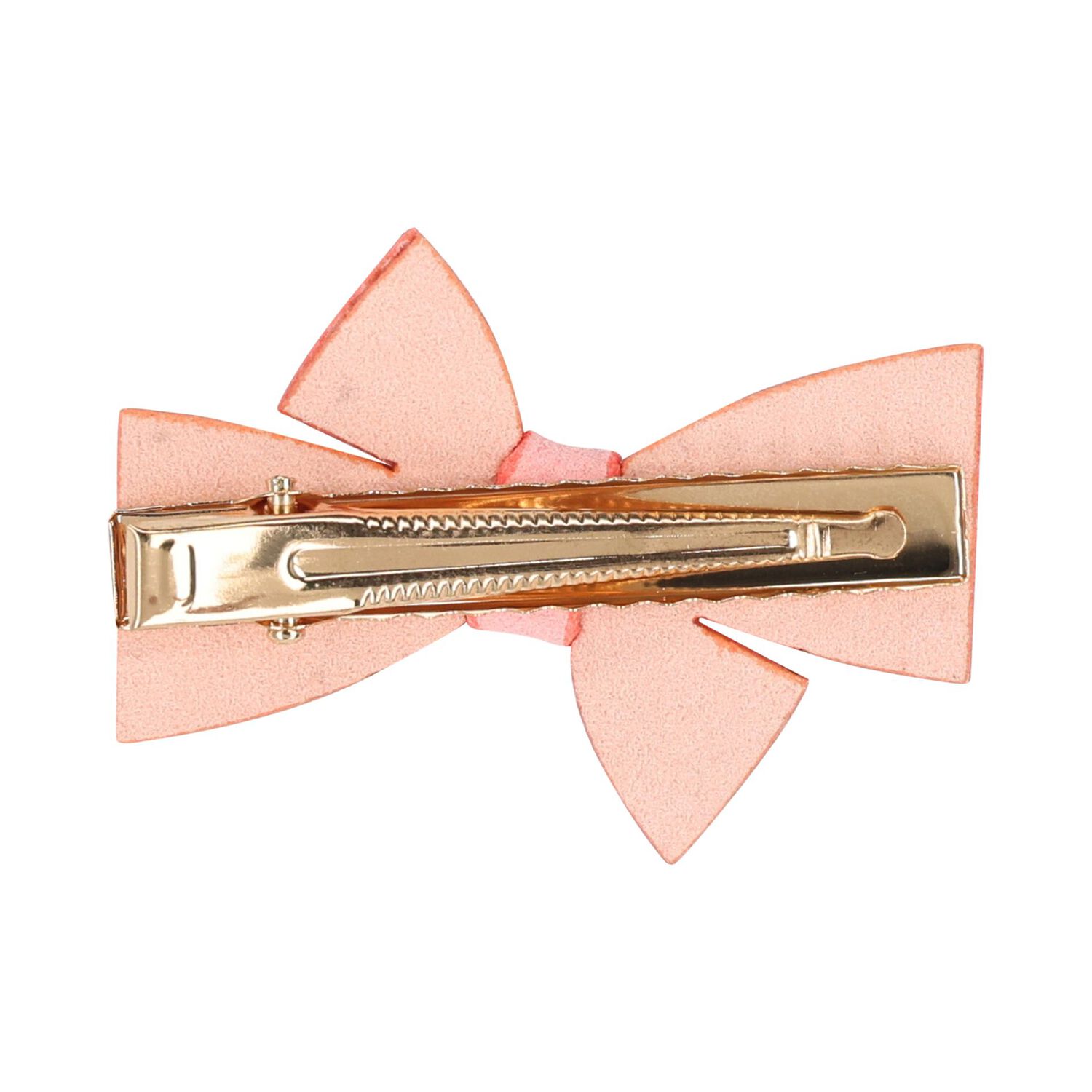 Girls Pink Diamante Embellished Bow Hair Clip, 2, hi-res