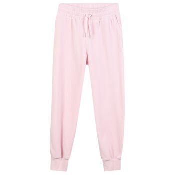 Girls Pink Logo Joggers