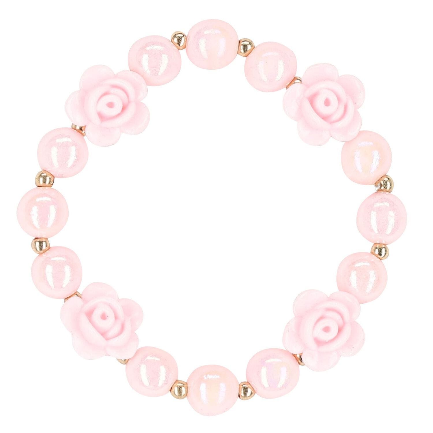 Girls Silver & Pink Bracelets ( 5-Pack ), 1, hi-res