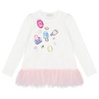 طقم ليجنز بطبعة الجواهر باللون الوردي والعاجي للبنات, 1, hi-res