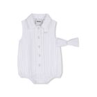 Baby Girls White Bodysuit & Headband Set, 1, hi-res