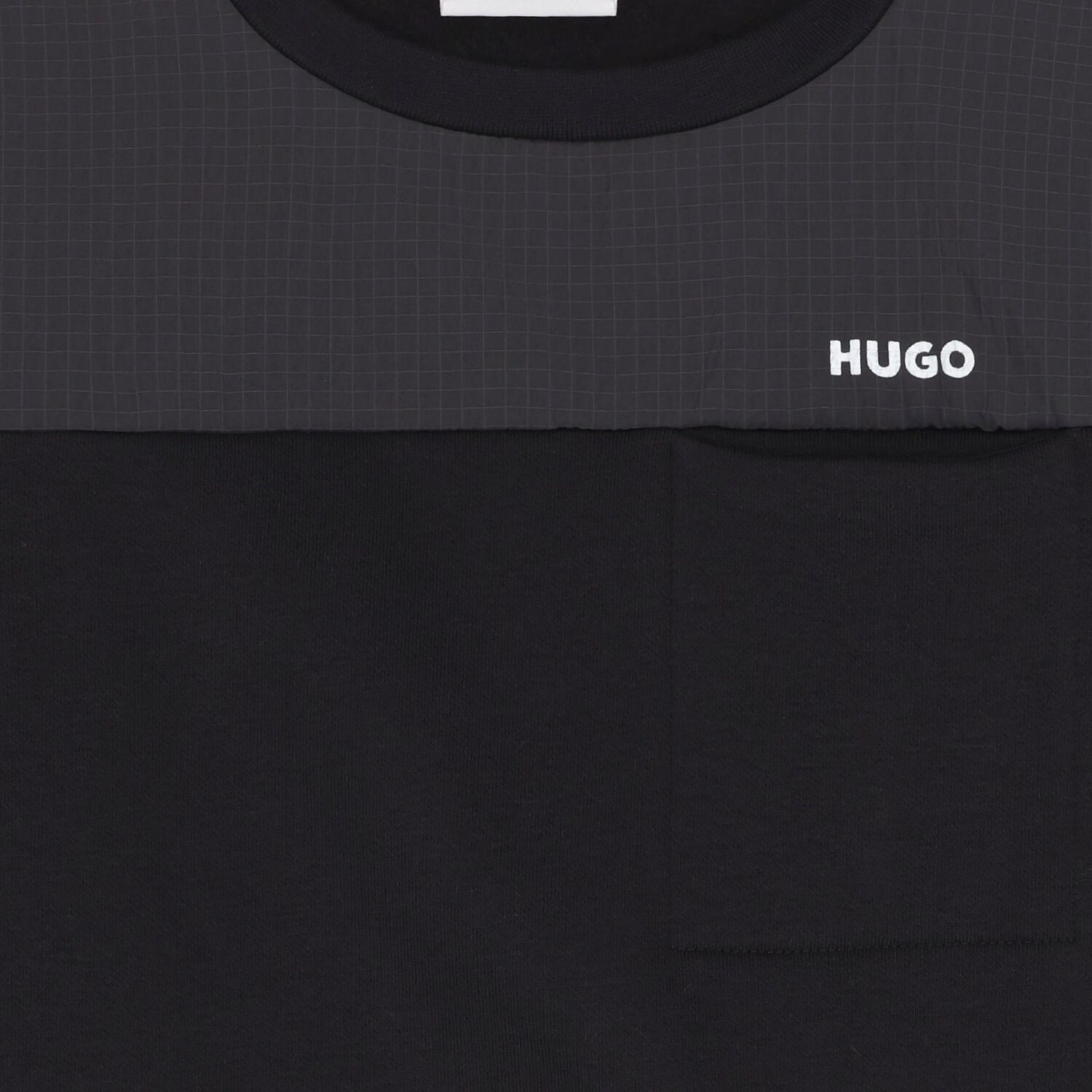 سويت شيرت اولاد بشعار باللون الاسود, 1, hi-res