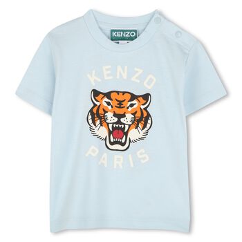 Younger Blue Tiger Logo T-Shirt