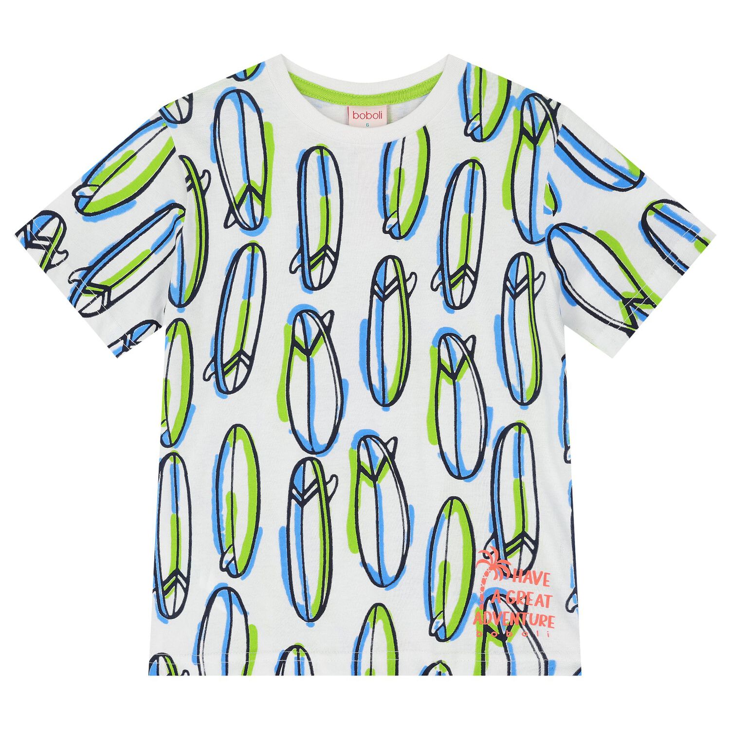 تي شيرت ركوب الأمواج للأولاد باللون الأبيض, 1, hi-res