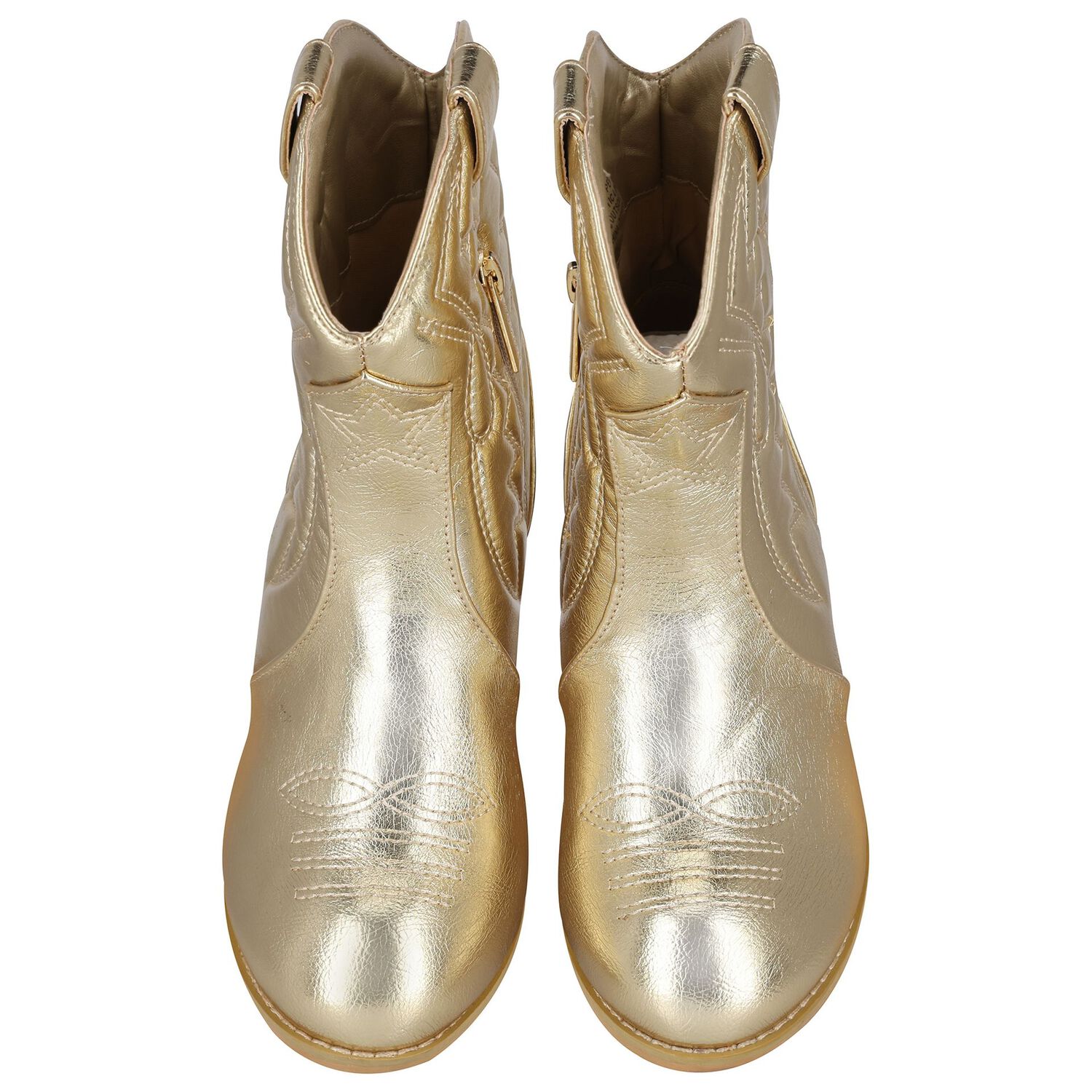 Girls Metallic Gold Boots, 1, hi-res image number null