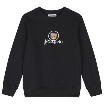 Black Teddy Bear Logo Sweatshirt