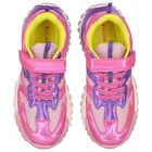 Girls Iridescent Pink Trainers, 1, hi-res