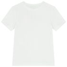 Girls White Logo T-Shirt, 1, hi-res