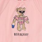 Baby Girls Pink Teddy Bear Bodysuit, 1, hi-res