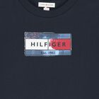 Boys Navy Blue Logo T-Shirt, 1, hi-res