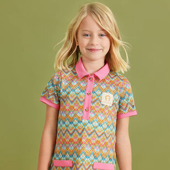 Younger Girls Multi-Coloured Logo Dress
