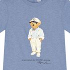 Boys Blue Polo Bear T-Shirt, 2, hi-res