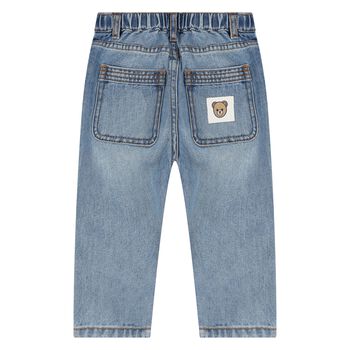 Younger Boys Blue Logo Denim Jeans, 1 Younger Boys Blue Logo Denim Jeans