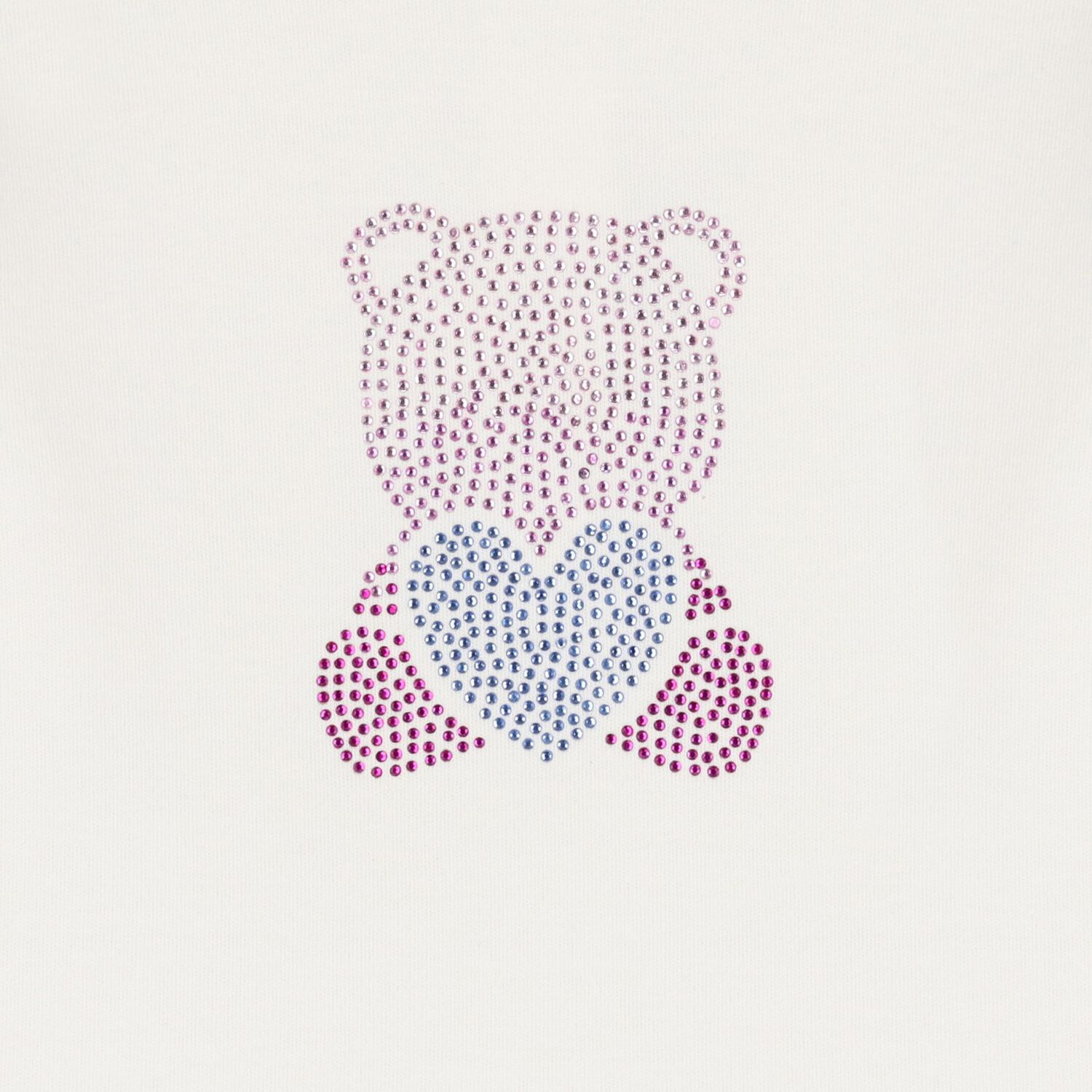 Younger Girls Ivory Embellished Long Sleeve Top, 1, hi-res image number null